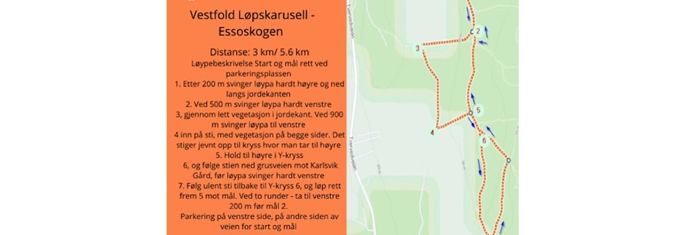 Vestfold løpskarusell Essoskogen - onsdag d. 26. april